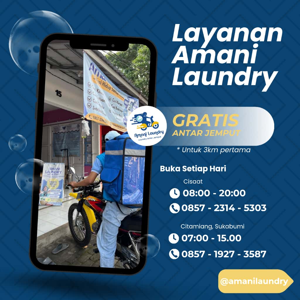 Laundry Sukabumi Gratis Antar Jemput